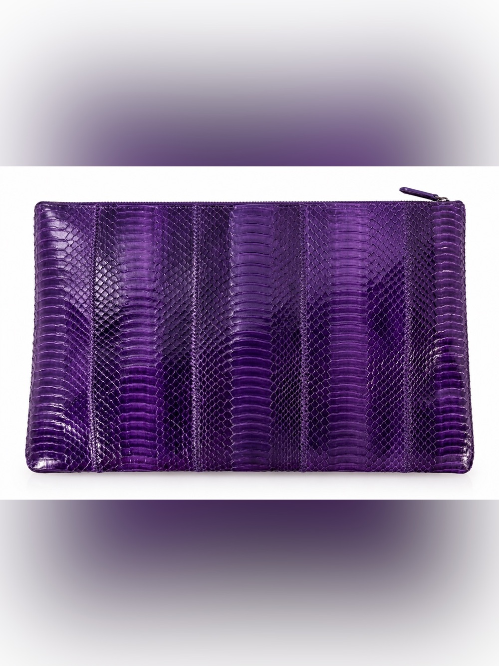 Giani Bernini Purple Reptile Embossed Clutch Crossbody Bag Strap NWOT Y2K Snake